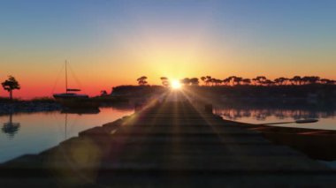 defne günbatımı 4 k mavi