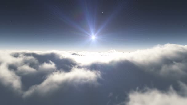 Мрія Літати Хмарах — стокове відео