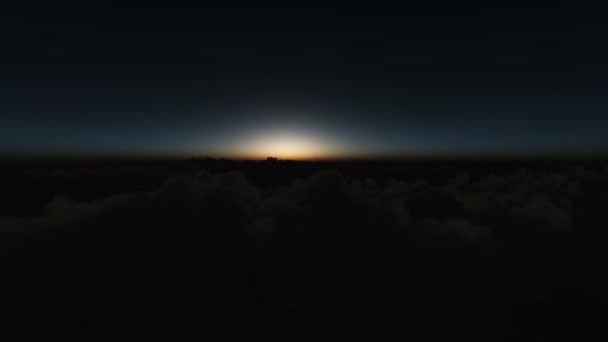 Latać Chmurach Sunrise — Wideo stockowe