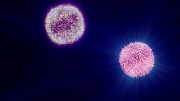 Fuochi Artificio Cielo Astratto — Video Stock