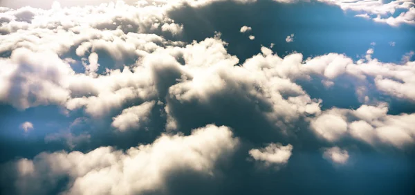 Flay Sobre Nubes Abstractas — Foto de Stock