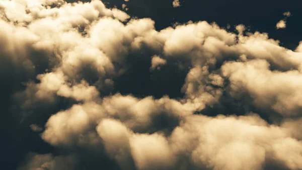 Flay Sobre Nubes Abstractas — Foto de Stock