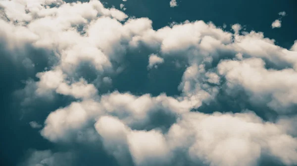 Flay Sobre Nubes Abstractas — Foto de Stock