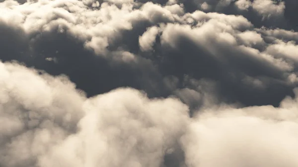 Flay Sobre Nubes Abstractas — Foto de Stock