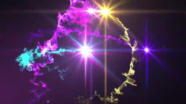 Space Light Streaks Abstract — стоковое видео