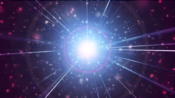 Espacio Estrellas Partículas Abstracto — Vídeo de stock