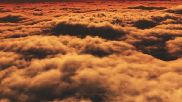 上記の雲風景夕日 — ストック動画