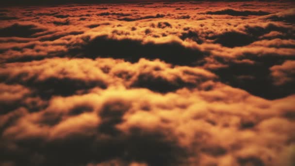 Coucher Soleil Dessus Des Nuages Paysage — Video