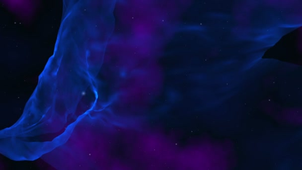Nebulosa Rymden Abstrakt Rök — Stockvideo