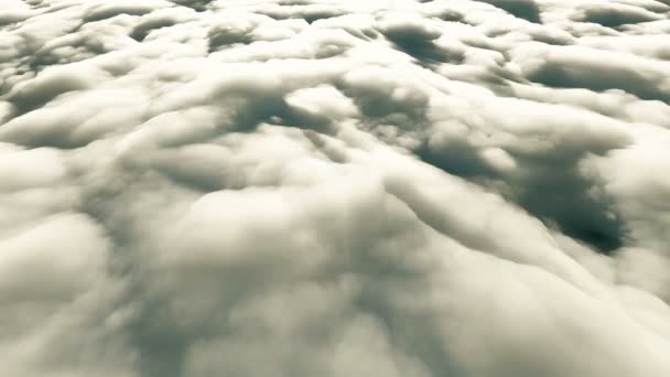 Voar Acima Das Nuvens — Vídeo de Stock