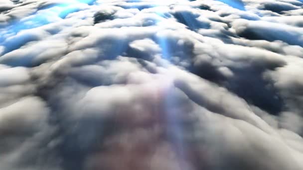 Bulutların Üzerinde Uçuyor — Stok video