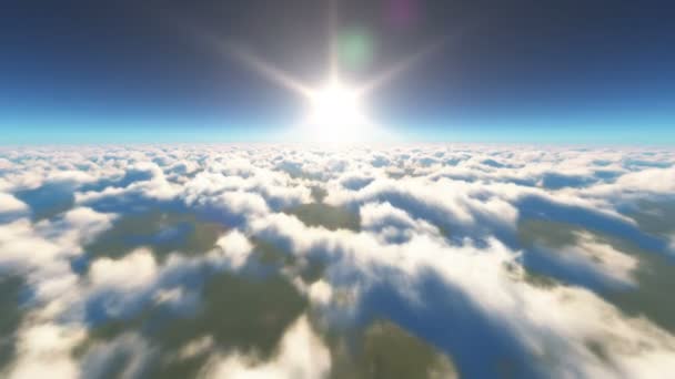 Létat Obloze Mraky — Stock video