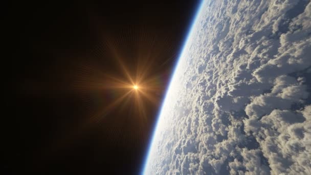 飞过行星4K — 图库视频影像