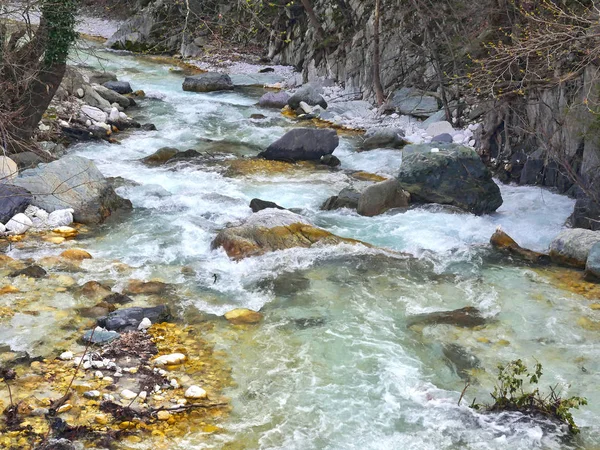 Vitesse Montagneuse Rivière Claire — Photo