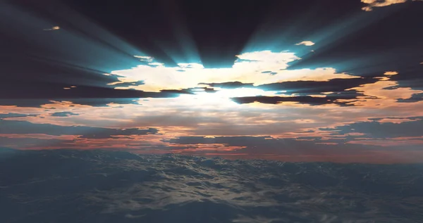 Vihar Tengeri Felhők — Stock Fotó