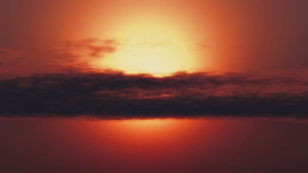 Coucher Soleil Time Lapse Zoom — Video