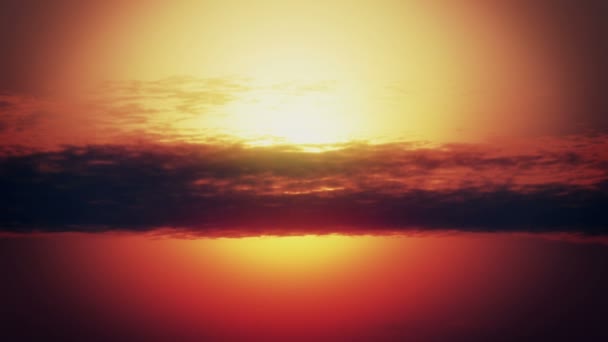 Gold Sonnenuntergang Zeitraffer Zoom — Stockvideo