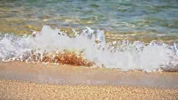 vague sur la plage 4k 