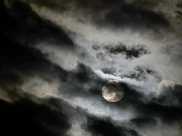 Full Moon Night Clouds Sky Royalty Free Stock Photos