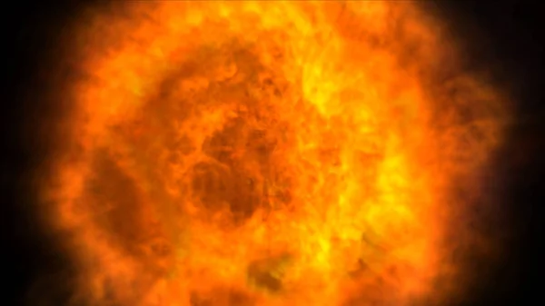 Esplosione Palla Fuoco Texture Astratta — Foto Stock