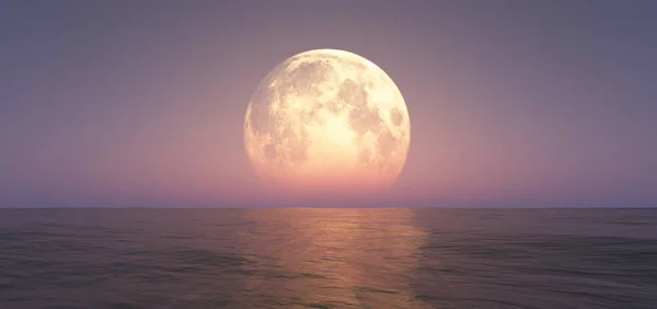 Luna Plină Timp Noapte Abstract — Fotografie, imagine de stoc