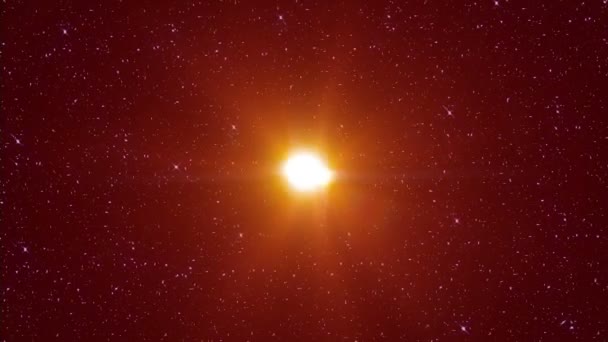 Esplosione Stella Supernova Nello Spazio — Video Stock