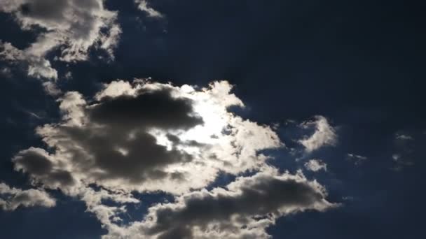 Cielo Azul Nubes Tiempo Lapso — Vídeos de Stock