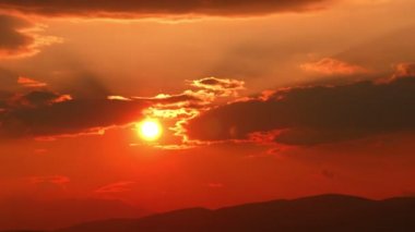 Altın günbatımı zaman atlamalı 4k