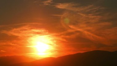 Altın günbatımı zaman atlamalı 4k