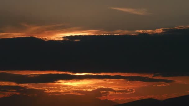 Oro Tramonto Tempo Lapse — Video Stock