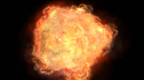 Explosie Vuur Bal Abstracte Textuur — Stockfoto