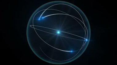 Atom 3D model animasyon