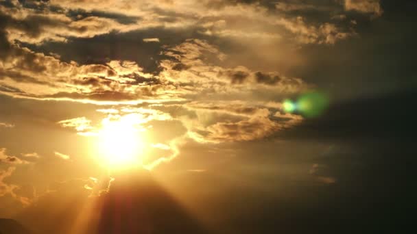 Золотий Проміжок Часу Заходу Сонця — стокове відео