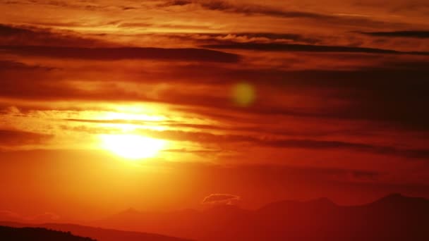 Oro Tramonto Tempo Lapse — Video Stock