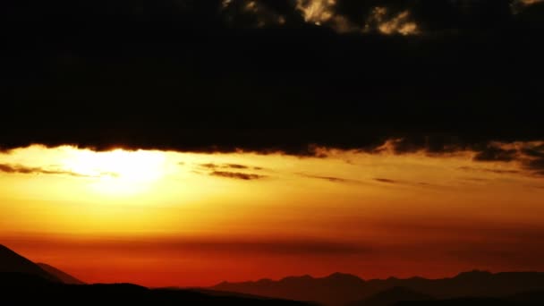 Ouro Por Sol Tempo Lapso — Vídeo de Stock