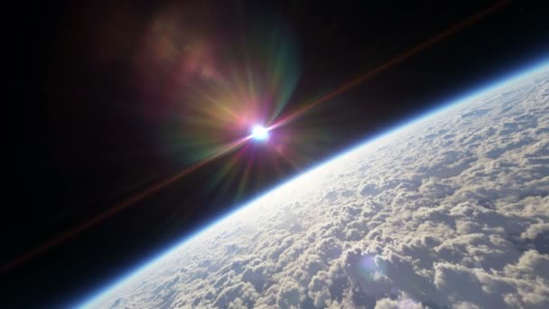 Пролетать Над Пространством Планеты — стоковое видео