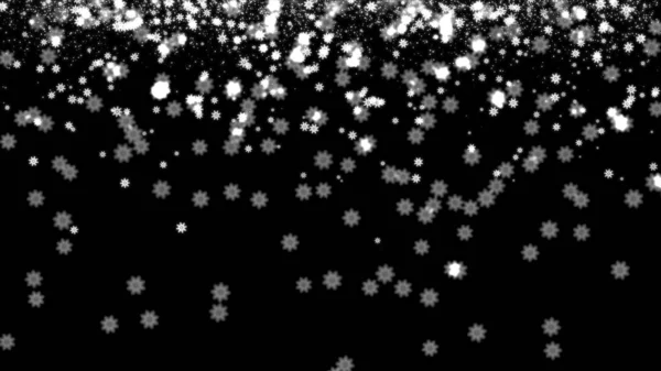 Inverno Snow Flake Fundo Abstrato — Fotografia de Stock