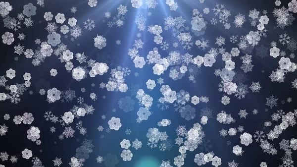 Winter Schneeflocke Abstrakten Hintergrund — Stockfoto