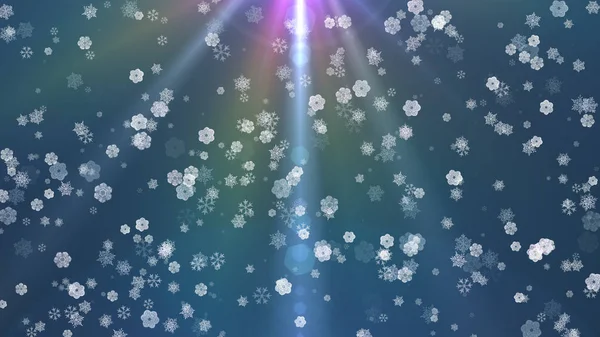 Фон Зимней Снежинки — стоковое фото