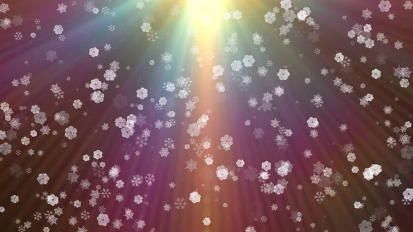 Winter Snow Flake Abstract Background — Stock Photo, Image