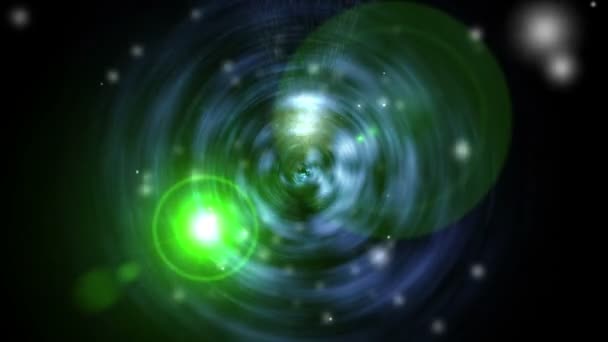 cercle lumière abstraite dans l'espace 