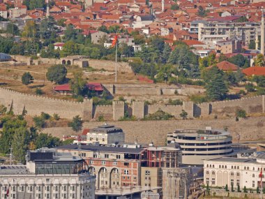 Üsküp panorama binaları üst görünüm