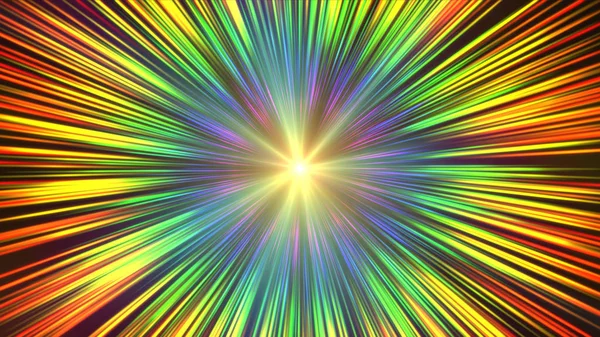 Pulses Star Ray Color Abstract — Stock Photo, Image