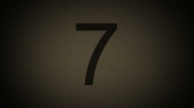 Geri sayım lideri grafik eski film