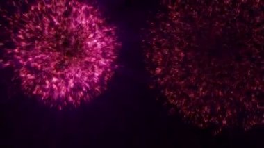 havai fişek gökyüzü soyut renkli