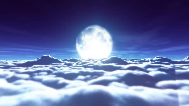 rêves nuages pleine lune 4k 