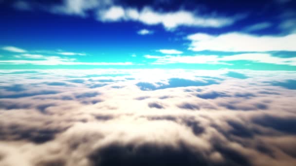 Fliegen Über Den Wolken — Stockvideo