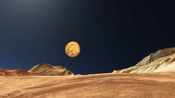 uzay mars arazi havadan çekim