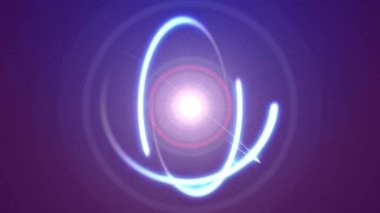 atom yörüngesi ışın ışığı soyut