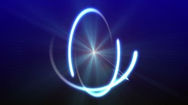 Światło Orbity Atomowej Abstrakcyjne — Wideo stockowe